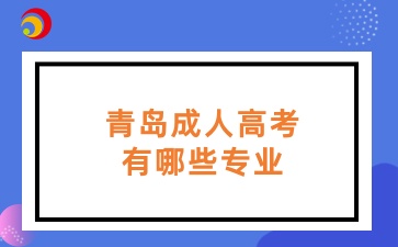 青岛成人高考有哪些专业